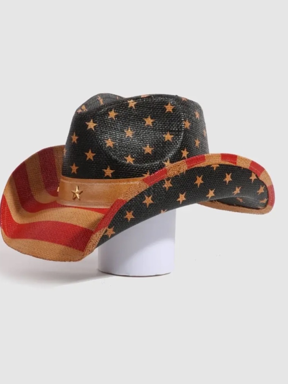Vintage American flag cowboy hat